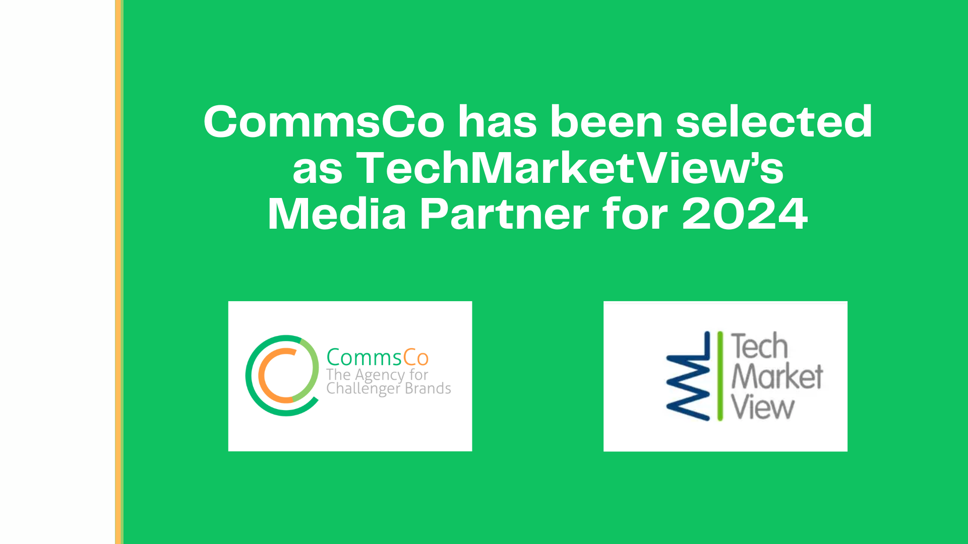 UK’s leading tech analyst TechMarketView selects CommsCo as PR partner